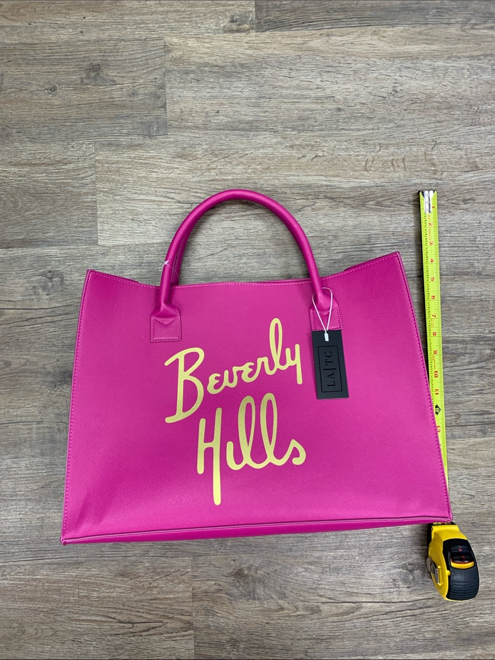 Beverly Hills Hot Pink Tote Bag